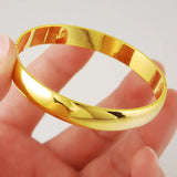 Pulseira redonda banhada a ouro 24k